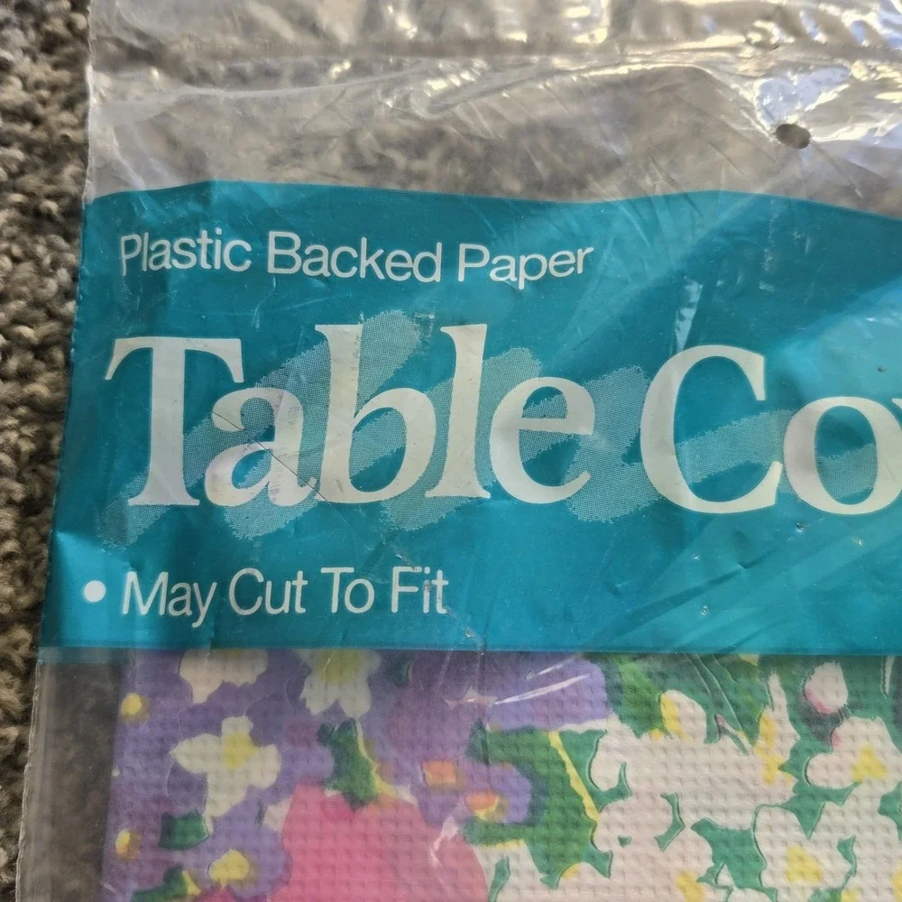 NEW VTG‎ CONTEMPO Table Cover COTTAGECORE Floral RETRO 54